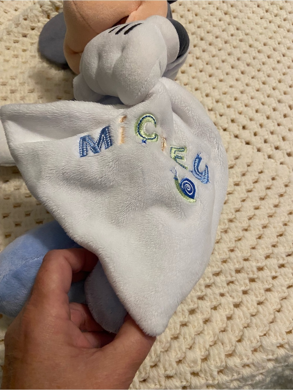 Disney Mickey Mouse Plush in Light Blue and Black - Picture 5 of 6